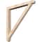 Ekena Millwork Traditional Arts and Crafts Smooth Bracket w/ Offset Brace, Douglas Fir, 5 1/2"W x 48"D x 48"H BKT0604X48X48TRA03SDF - alternate 1